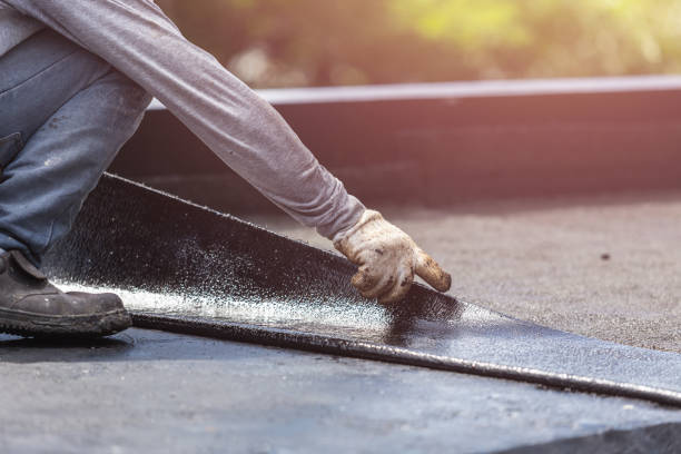 Professional Exterior Waterproofing technician working in Blaine, MN